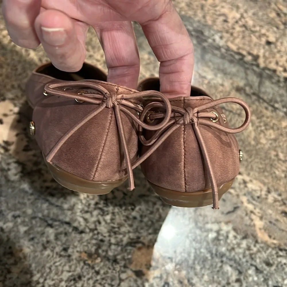 Brown/Rose Suede Women's Flats by Gloria Vanderbilt